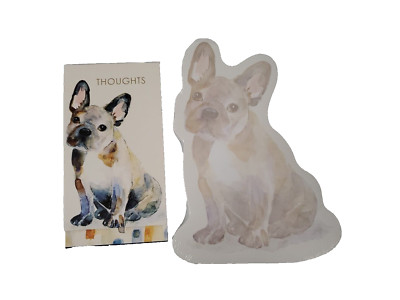 Punch Studio French Bulldog Magnetic Closure Note Pad + Shaped Note Pad New-image