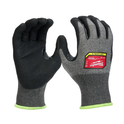 Milwaukee 12 Pair Cut Level 9 High Dexterity Nitrile Dipped Gloves Large-image