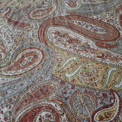 Pottery Barn Harper Paisley Duvet Cover  KING Rare-image