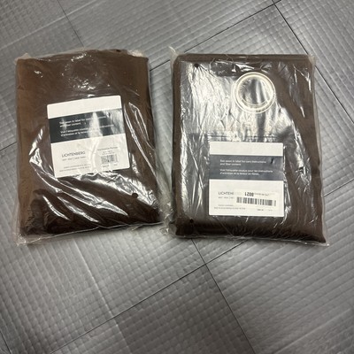 Lichtenberg New York Grommet Curtain Panels (set of 2) in brown 54