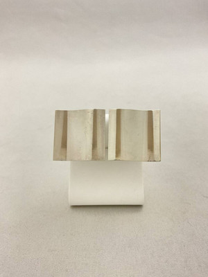 GEORG JENSEN 432 Square Wave Clip-On Earrings Silver 925 #502-image