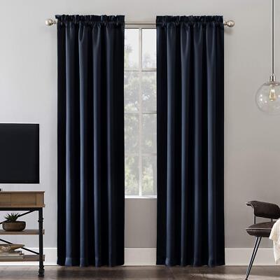 Sun Zero Oslo Theater Grade Extreme Total Blackout Rod Pocket Curtain Panel-image