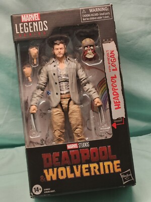 Marvel Legends Series Headpool Logan. Deadpool & Wolverine Action Figure.-image