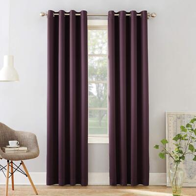 Sun Zero Barrow Energy Efficient Grommet Curtain Single Panel-image