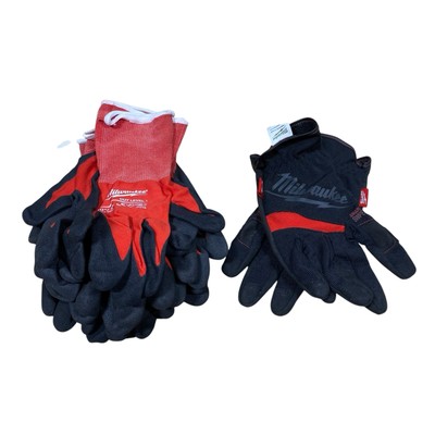 Milwaukee Nitrile XL Nylon Dipped Work Gloves, Pack of 5 48-22-8903 | READ FULLY-image