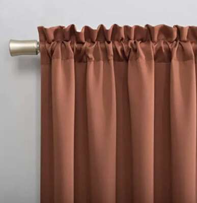 Sun Zero Blackout Rod Pocket Curtain Panel, 40