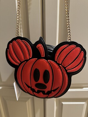 NEW 2024 SKINNY DIP MICKEY HALLOWEEN PUMPKIN PURSE crossbody-image