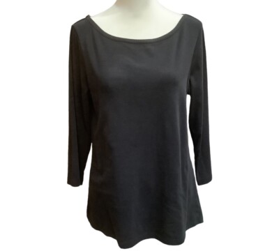 dip OFF-BLACK PULLOVER LONG-SLEEVED T-SHIRT LG-image