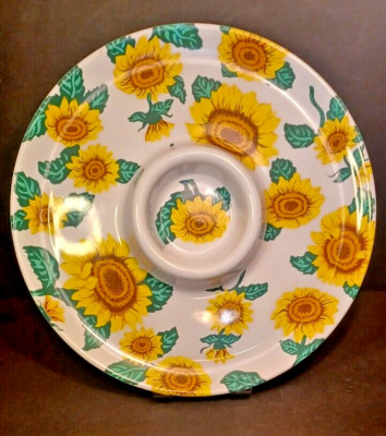Melamine Sunflower Chip & Dip Tray 13