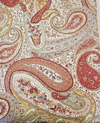 Rare POTTERY BARN Harper Paisley Duvet Cover Queen/Full 2013 RETIRED Nice Colors-image