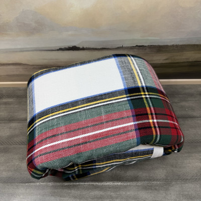 Pottery Barn Stewart Tartan Plaid King/Cal. King Duvet Cover Multi Spots Read-image
