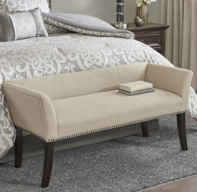 Madison Park Welburn Accent Bench in Cream Finish MP105-0543-image