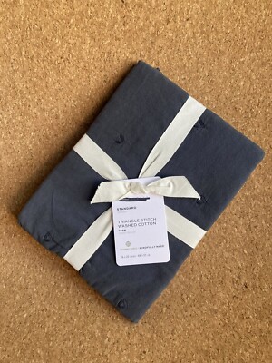 Pottery Barn Triangle Stitch Washed Cotton Sham 26 x 20 standard NEW 11-image