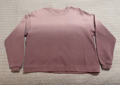 Madewell Dip-Dye (Re)sourced Cotton Swing Sweatshirt in Classic Lilac Size XS-image
