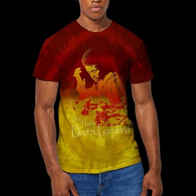 JIMI HENDRIX XL TEE SHIRT DIP DYED-image