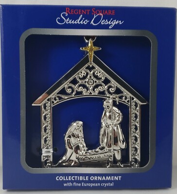 Regent Square Studio Design 'Nativity Jesus Mary Joseph' Christmas Ornament-image
