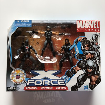 Marvel X-Force Pack 3.75” Figures (X-Men, Warpath, Deadpool, Wolverine) RARE-image