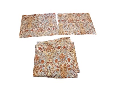 Pottery Barn BELLA PAISLEY Floral Cotton King Duvet Cover & 2 Shams-image