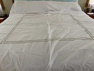 Pottery Barn Pearl Dot Percale Full/Double Duvet GUC-image