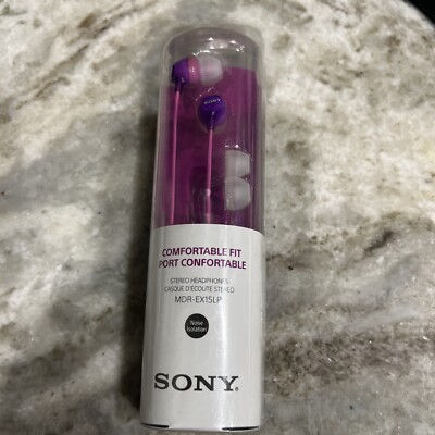 🎄Sony MDR EX15LP Fashion Color EX Series In Ear Earbud Aqua Violet🎄-image