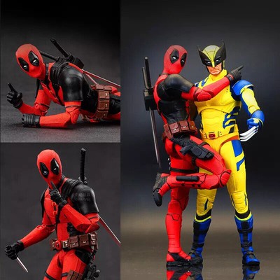 US! Deadpool Wolverine 1:10 Action Figure Model  7