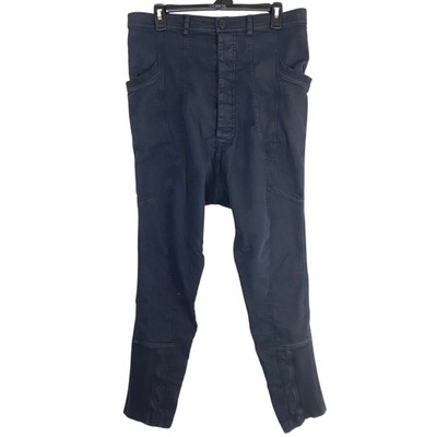 Rundholz Dip Drop Crotch Trousers Pants Womens Medium 8 Unisex Faded Black Harem-image