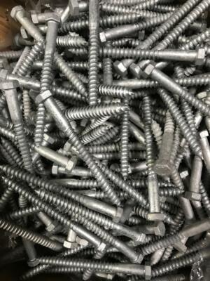 3/8” Hot Dipped Galvanized Lag Bolts - Washers Included - Large Sizes, 8
