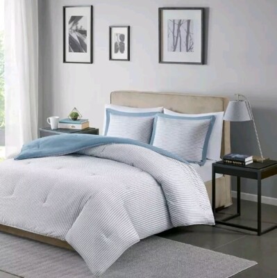 Madison Park Down Alternative Comforter Set Size King/Cal King Blue-image