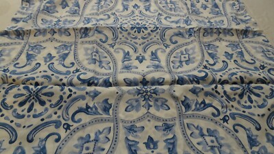 Pottery Barn Selby Tencel Tile Euro sham blue photo shoot sample -image