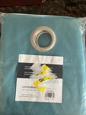 Seymour Grommet Top Room Darkening  Curtain Panel 54 X 63 Marine Color New-image
