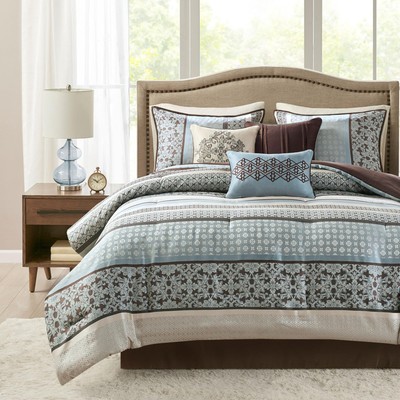 Cozy Comforter Set - Luxurious Jaquard Traditional Damask Design, All Season ...-image