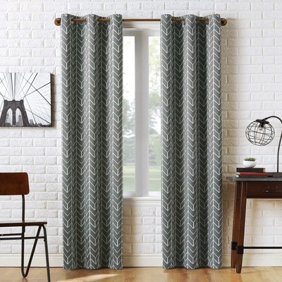 Kenwood Chevron Blackout Grommet Curtain Panel, 40