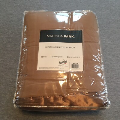 Madison Park Queen Down Alternative Blanket With 3 M Scotchgard MP51-545 *New*-image