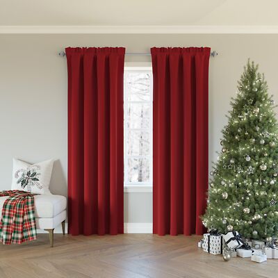 Sun Zero Oslo Theater Grade Extreme 100% Blackout Rod Pocket Curtain Panel,-image