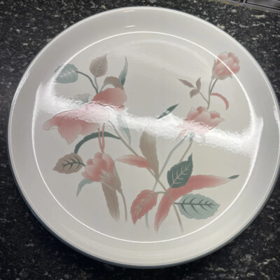 Mikasa Silk Flowers Large Party/Serving/Chip & Dip Platter 14-1/4