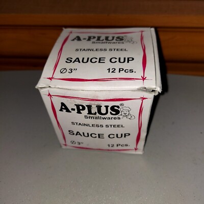 Stainless Steel Sauce Dipping Cups by A-Plus 3