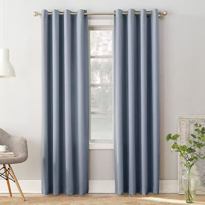 Sun Zero Cyrus Thermal Blackout Grommet Curtain Panel, 54