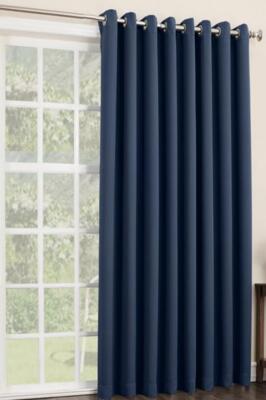 Sun Zero Easton Extra-Wide Blackout Sliding Patio Door Curtain Panel 100''x84''-image