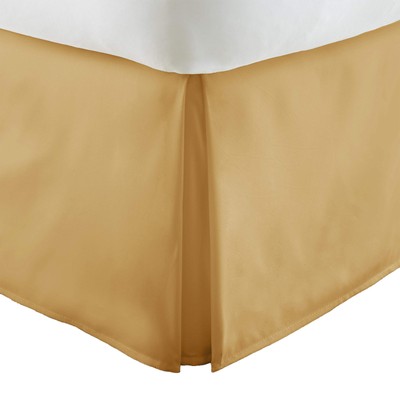 Home Collection Pleated Bed Skirt, Twin X-Large, Gold-image