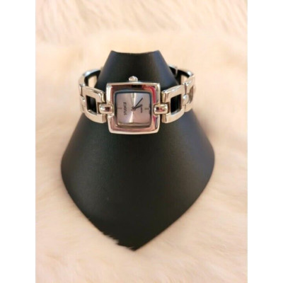 Studio Square Link Watch Quartz Silver Tone Metal Minimalist Geometric 8951-image