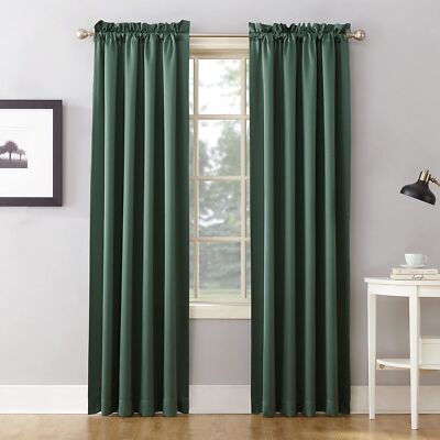 Sun Zero Barrow Energy Efficient Rod Pocket Curtain Single Panel-image