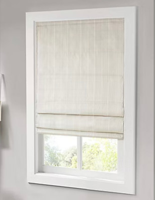 MADISON PARK COLM CORDLESS ROOM DARKENING ROMAN SHADE 39