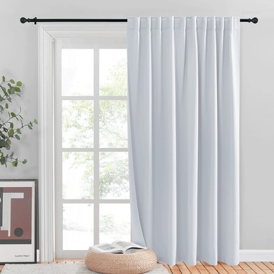 Wall Divider Patio Door Curtain Vertical Blinds, Light Filtering Room Divider...-image