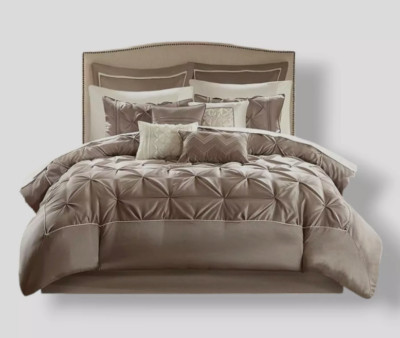 Madison Park Beige Joella 24-Pc.  Bedding Set Size California King-image