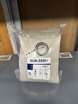 Sun Zero Lichtenberg Blackout Curtains(1 Pair) - Cream in Color 104