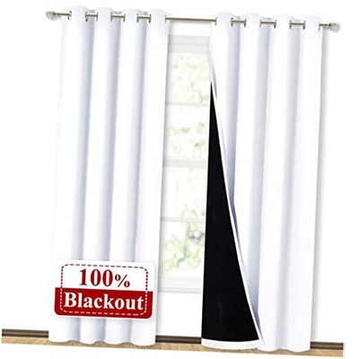  100% Blackout Window Curtain Panels, Cold 52