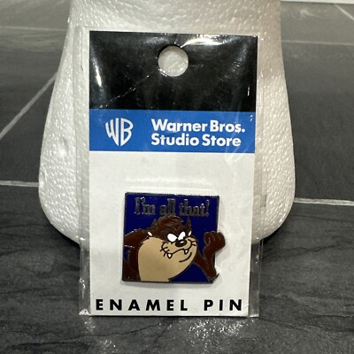 Warner Bros Studio Store Vintage Taz Looney Tunes Cartoon Pin Enamel Jewelry-image