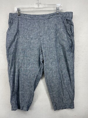 DIP PANTS WOMENS SIZE 18 CROP CAPRI PEDDLE-PUSHERS CASUAL LEISURE 36x21 LADIES-image