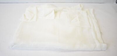 Madison Park Rosette Floral Embellished Cuff Tab Curtain Panel Drape 50