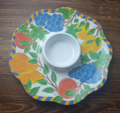 Trudeau Fruit platter chips and dip veggie tray Melamine Dillard’s Dee Perry-image